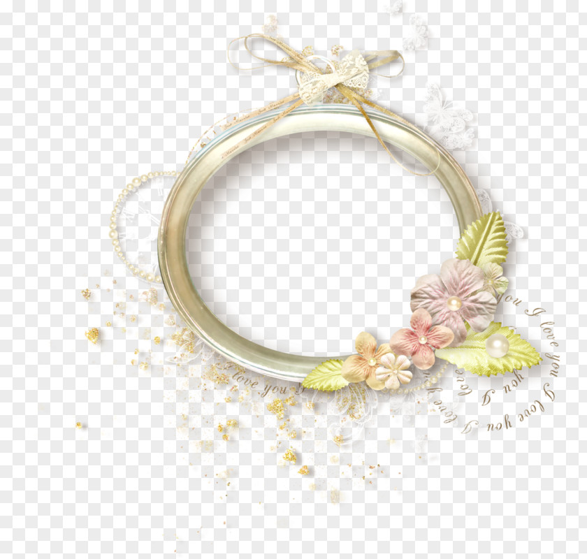 Metal Bracelet Wedding Flower Background PNG