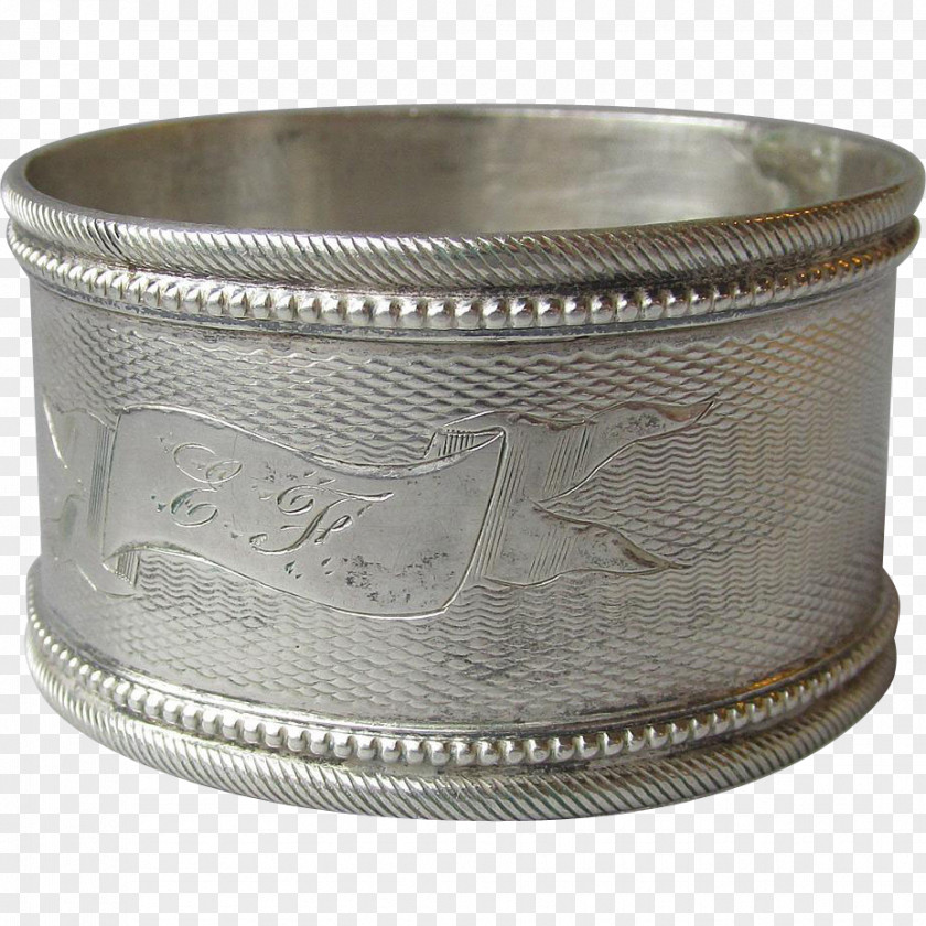 Napkin Silver Metal PNG