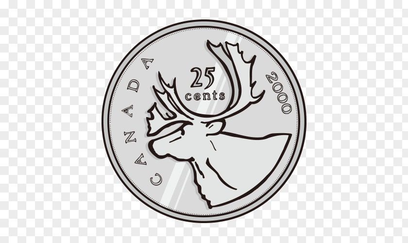 Vector Creative Coin Designs Canadian Coins Quarter Dollar Clip Art PNG