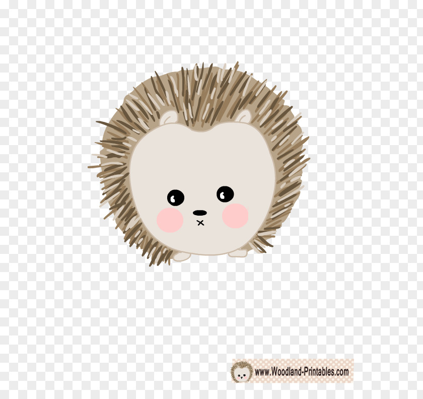 Woodland Hedgehog Foal Paper Wall Decal Sticker PNG