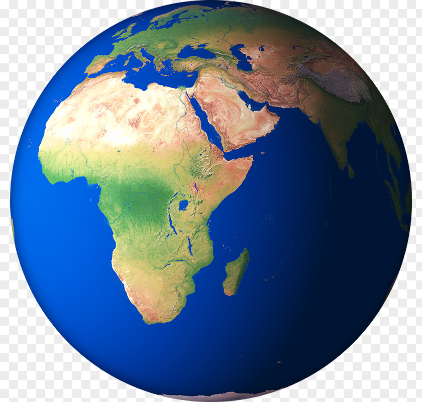 3D-Earth-Render-04 Africa Middle East Geography Continent Technology PNG