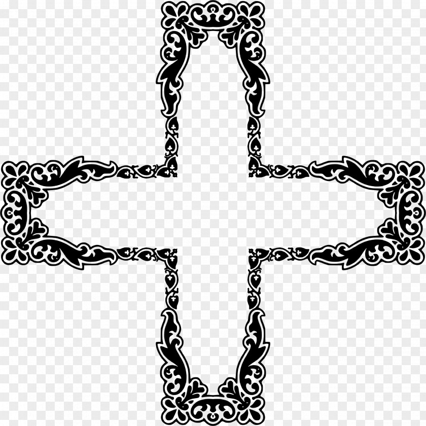 Cross-border Christian Cross Ornament Clip Art PNG