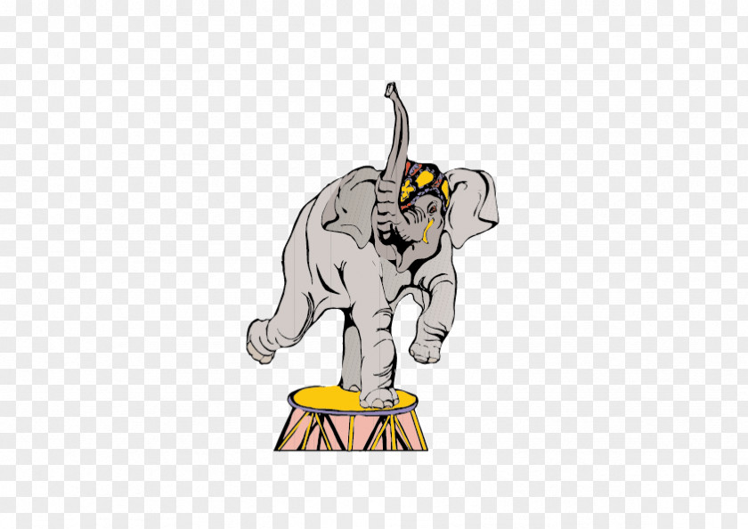 Elephant Cartoon Show Performance PNG