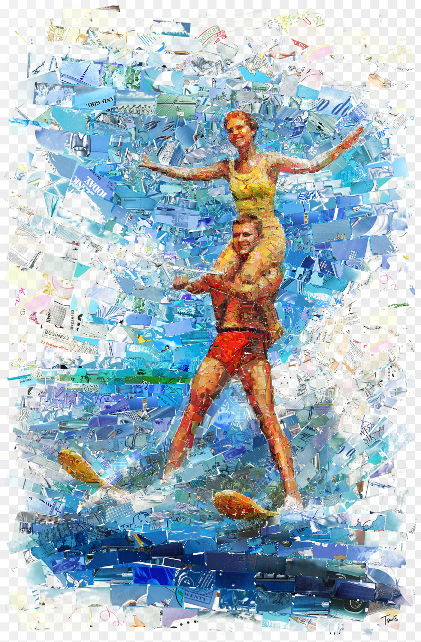 Figure Painting Creative Men And Women Visual Arts Collage Photographic Mosaic PNG