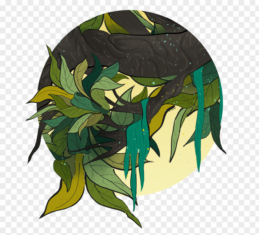 Flower Tree Green Leaf Logo PNG