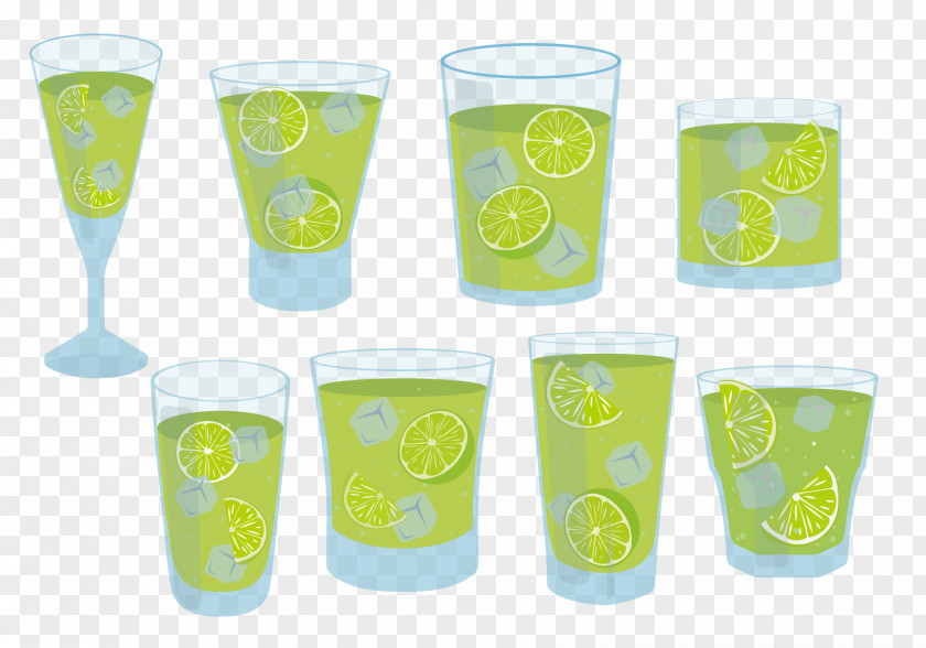 Green Lemon Herbal Tea Cocktail Caipirinha Juice Fizzy Drinks PNG