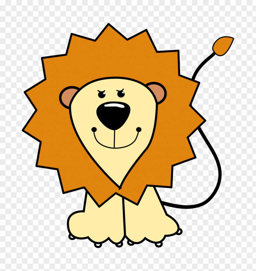 Lions Clipart Baby Cartoon Drawing Clip Art PNG