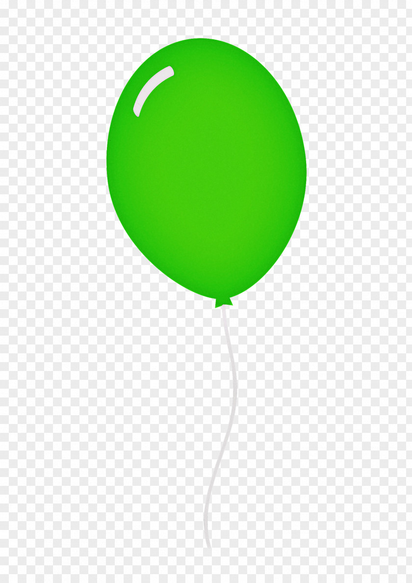 Party Supply Green Balloon Cartoon PNG