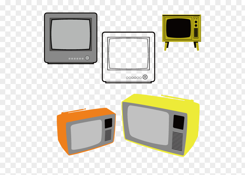 Vintage TV Television PNG