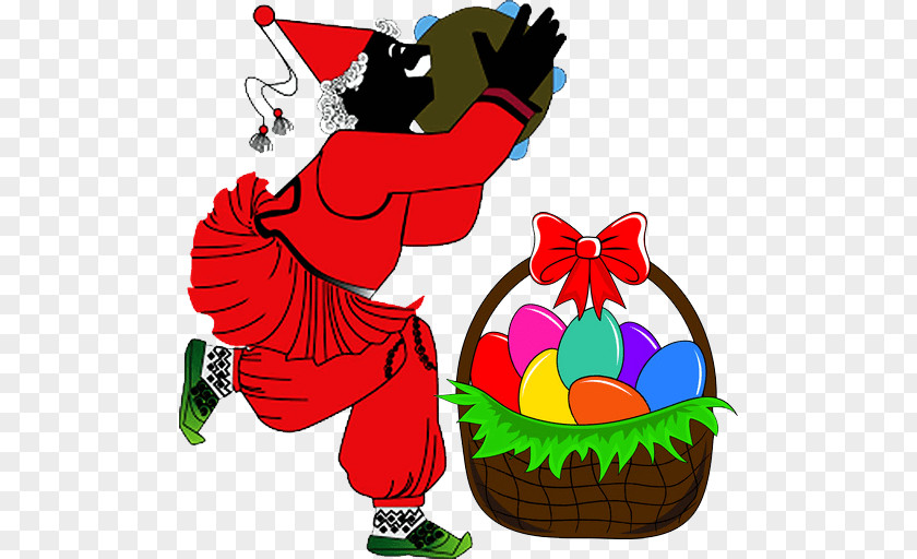 Bazaar Easter Egg Basket Clip Art PNG