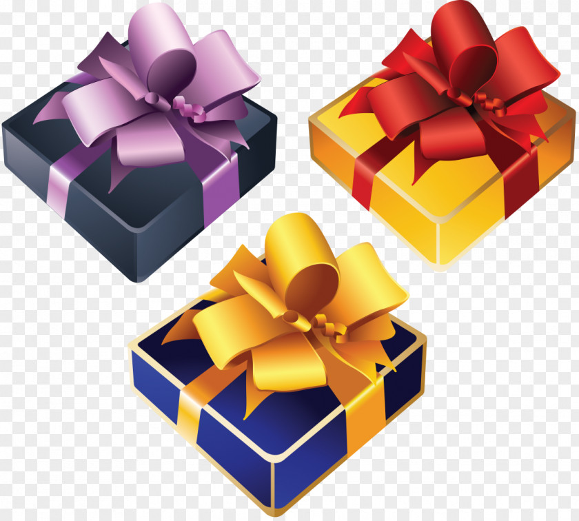 Gift Christmas Ribbon Box Packaging And Labeling PNG