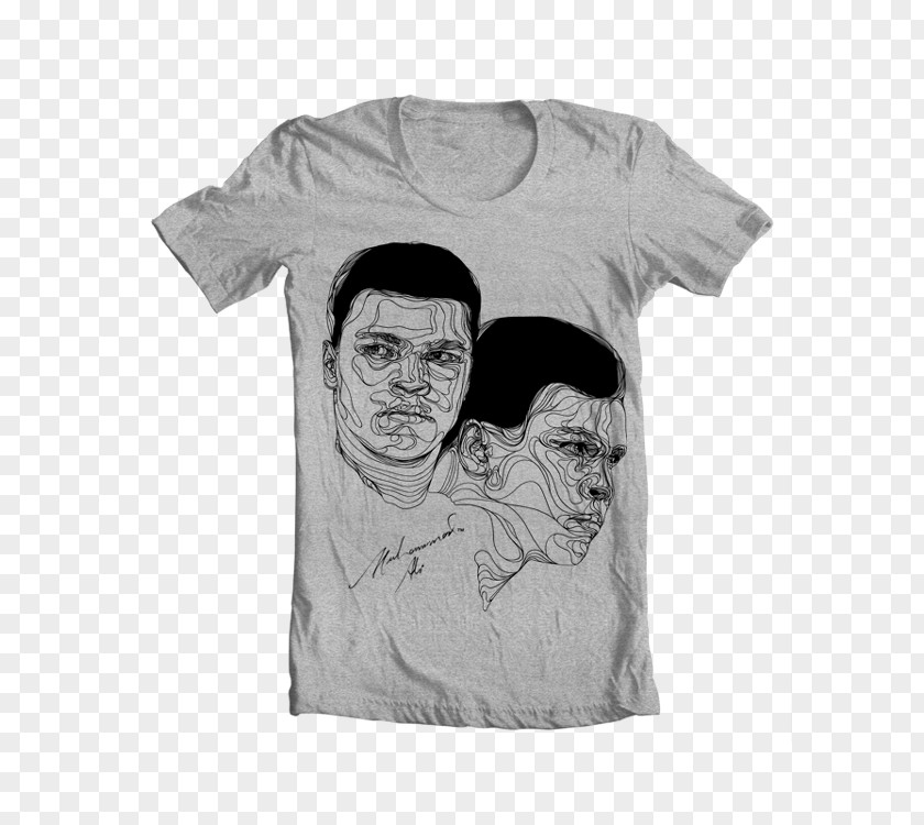 Muhammed Ali T-shirt Ford Mustang Car Shelby PNG