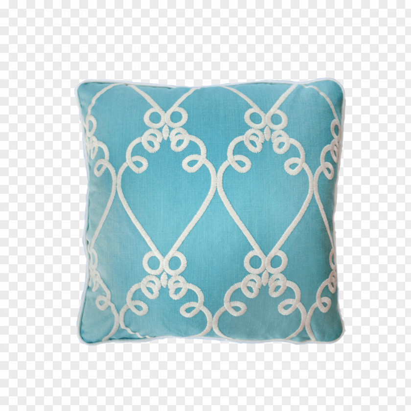Pillow Throw Pillows Turquoise Rectangle Aqua PNG