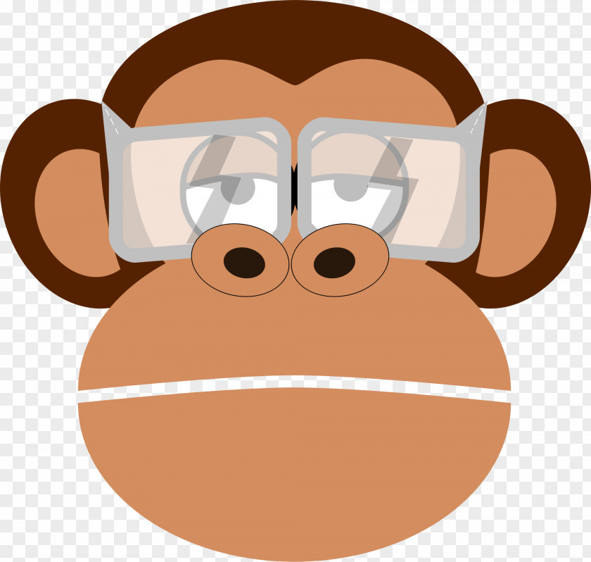 Protection Cliparts Transparent Monkey Cartoon Face Drawing Clip Art PNG