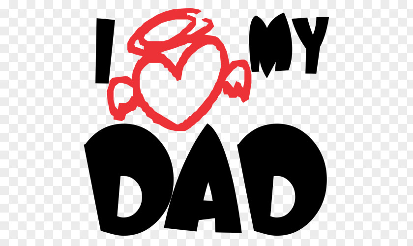 T-shirt Love My Dad Father PNG