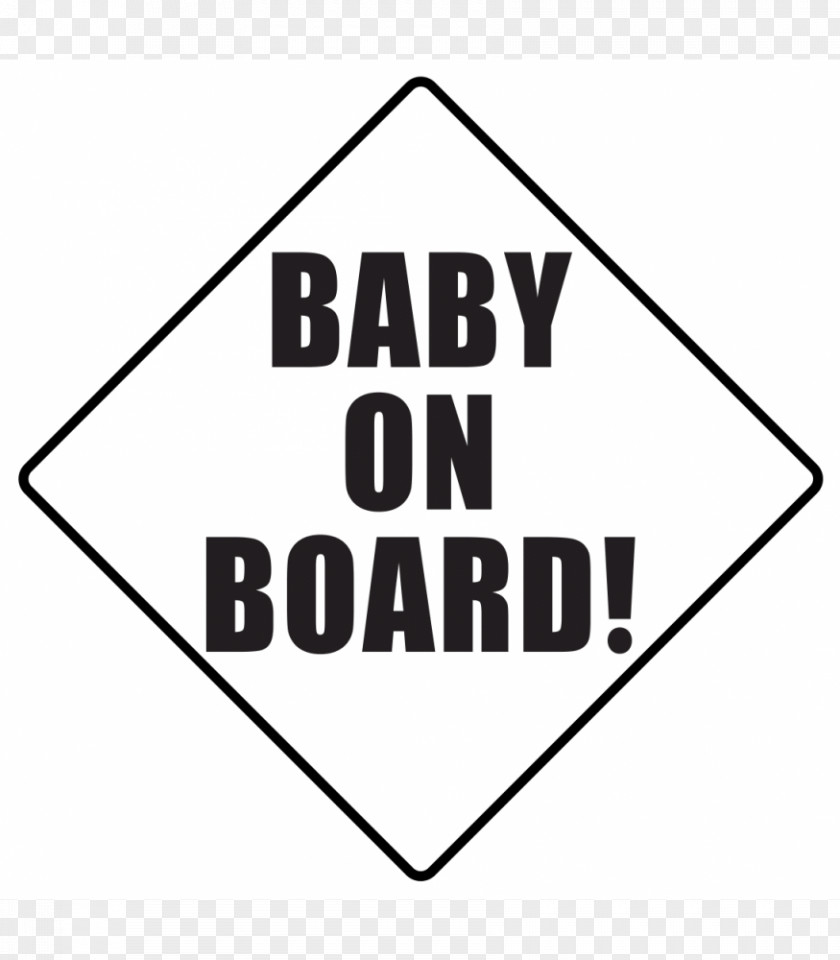 Baby On Board Safety Child Sign Decal PNG