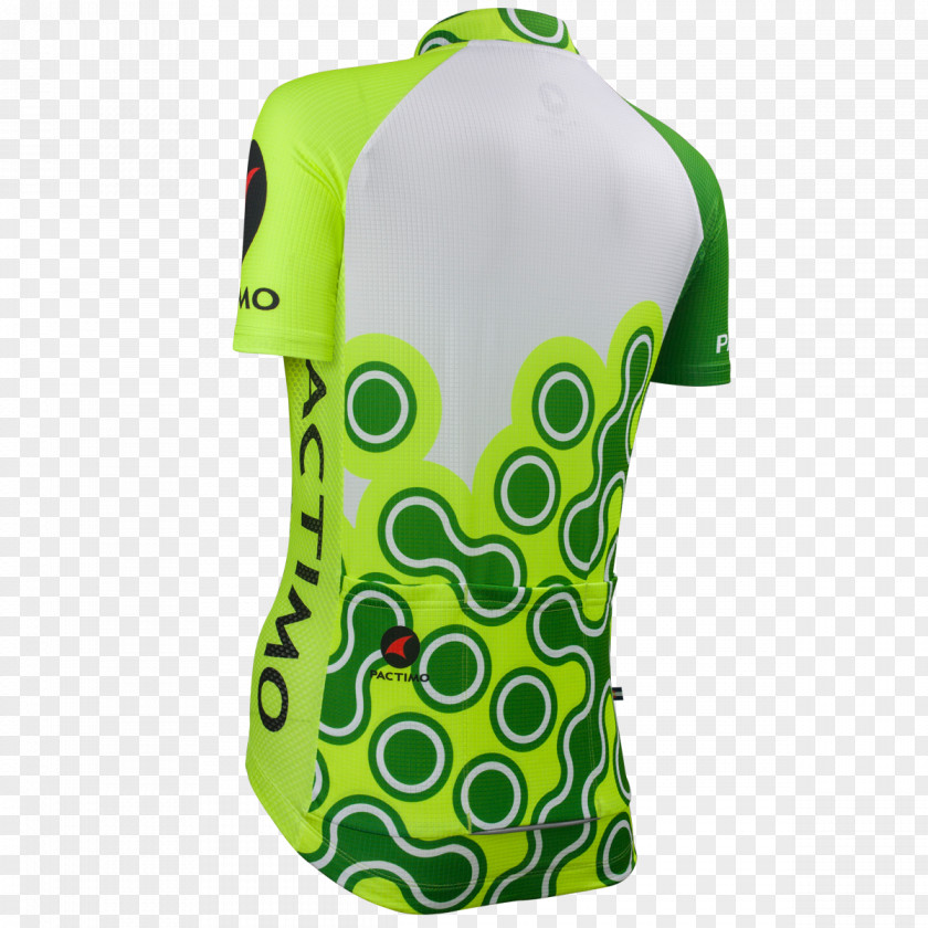 Bike Chain T-shirt Green Sleeve PNG