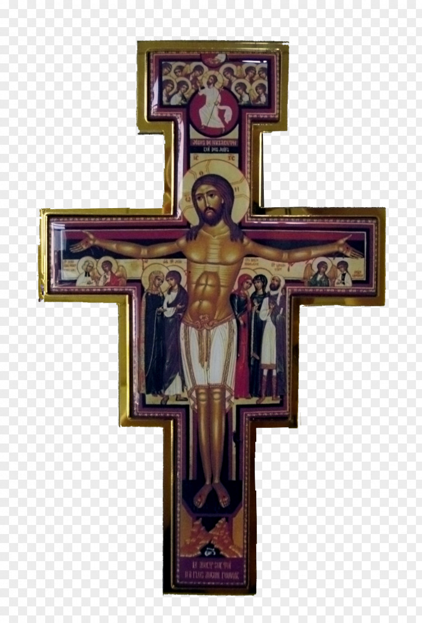 Classic San Damiano, Assisi Damiano Cross Crucifix Parish Of Sts Francis And Clare Franciscan PNG