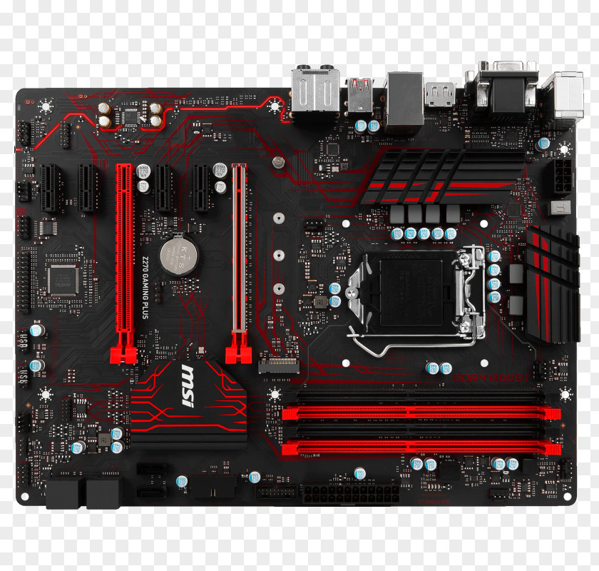 Computer LGA 1151 MSI H270 GAMING PRO CARBON Motherboard MicroATX PNG