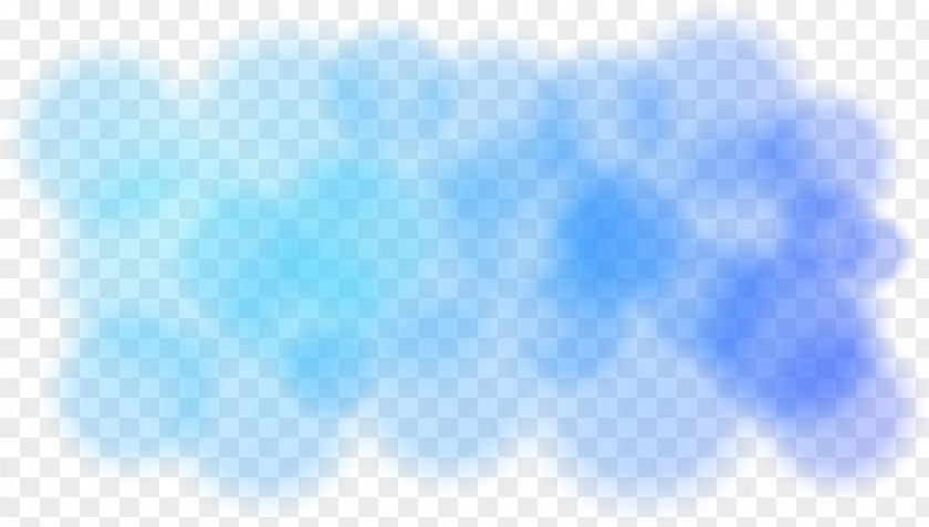 Misty Blue Bubbles Sky Pattern PNG