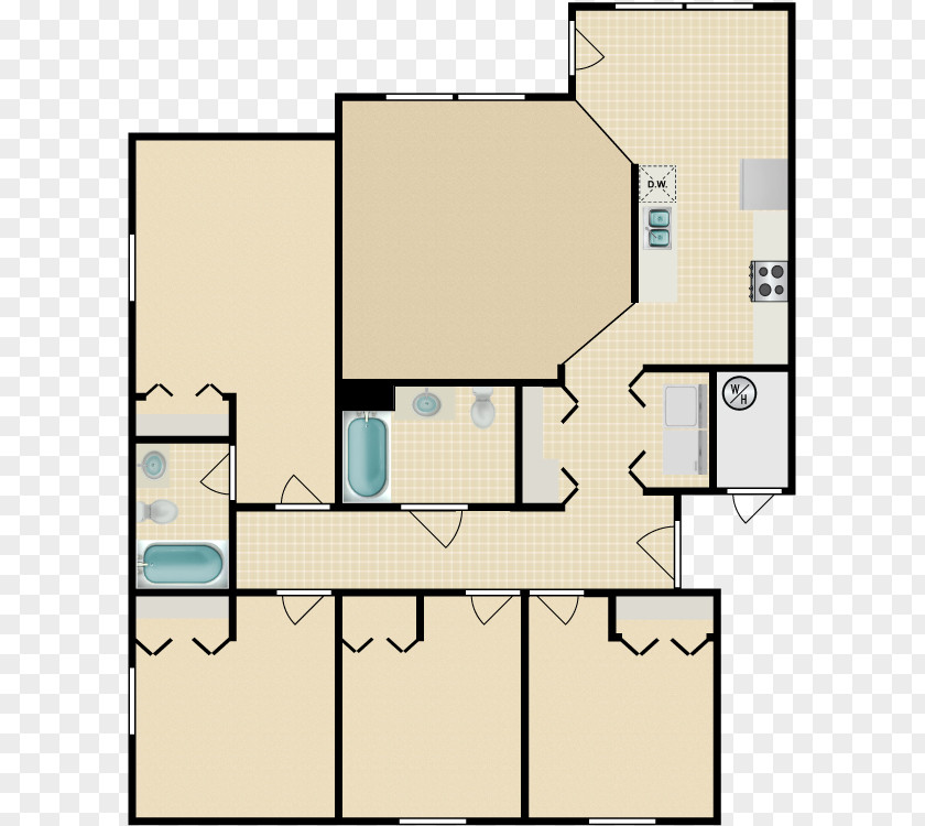 Design Floor Plan Square Meter PNG