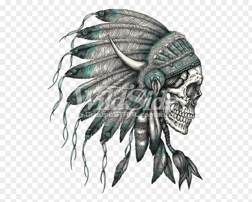 T-shirt War Bonnet Native Americans In The United States Indigenous Peoples Of Americas Skull PNG