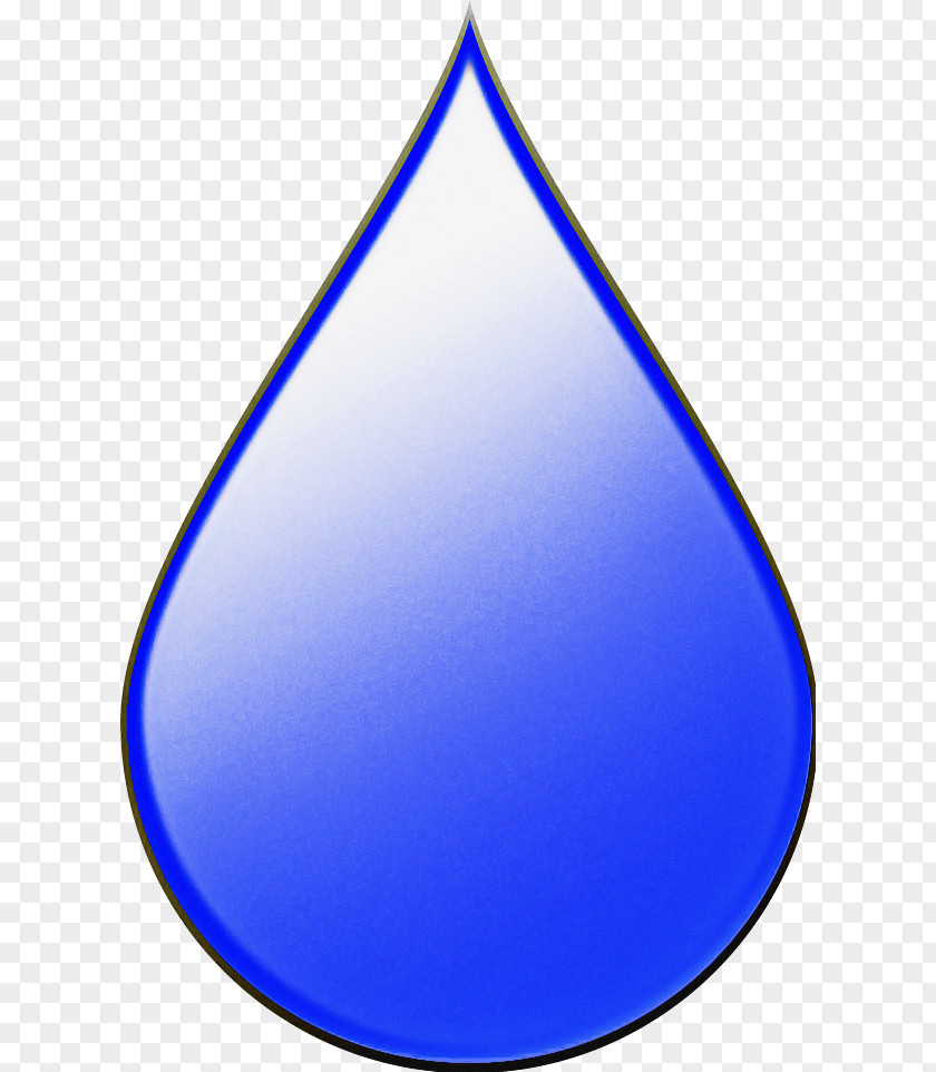 Electric Blue Drop Cobalt Circle PNG