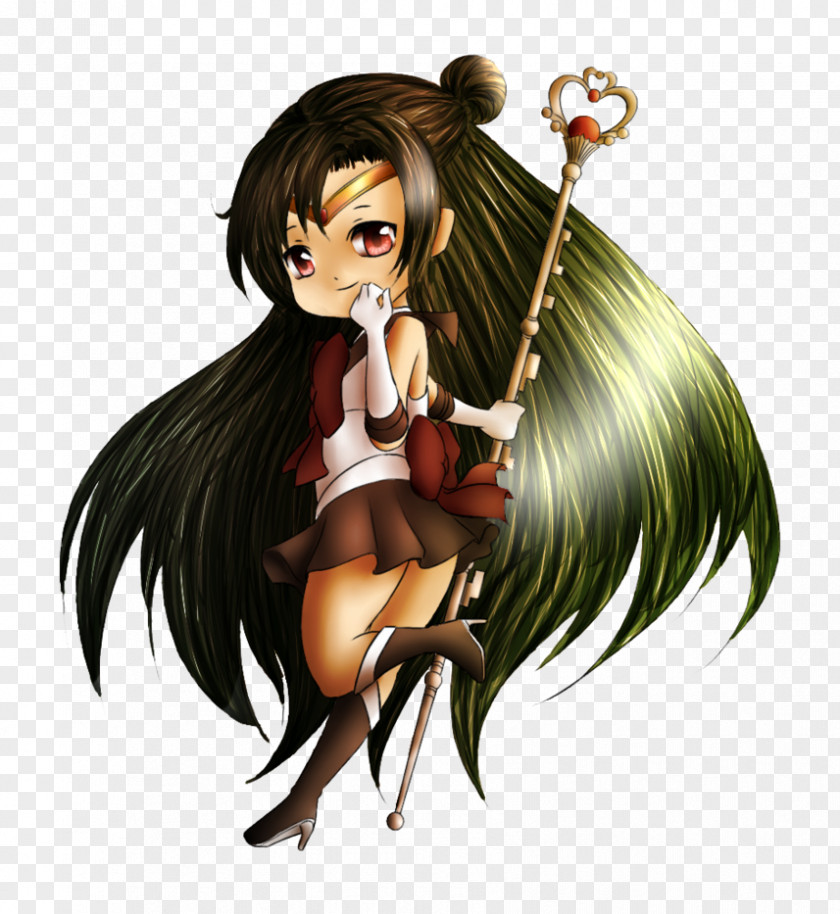 Fairy Black Hair Coloring Brown PNG