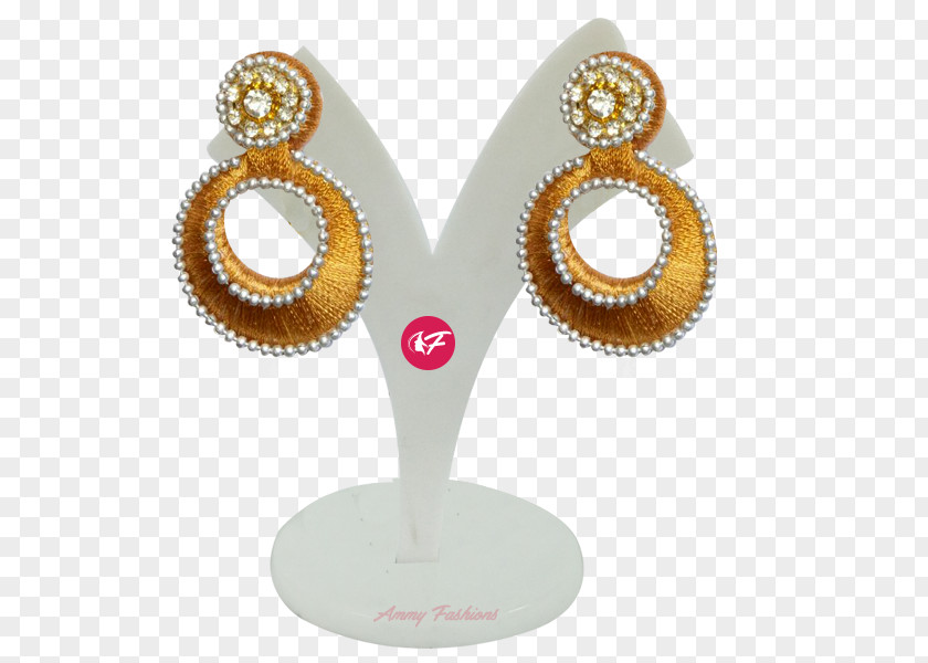 Jewellery Earring Silk Thread Gold PNG