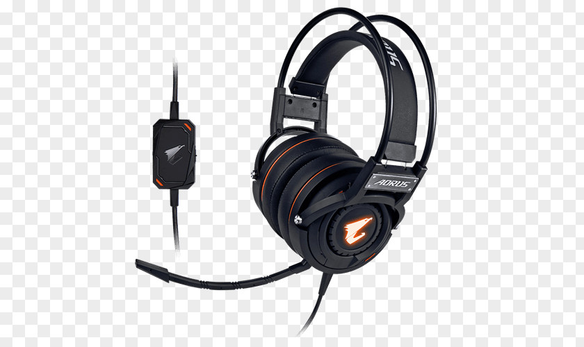 Microphone Gigabyte Technology AORUS Headphones GIGABYTE Headset PNG