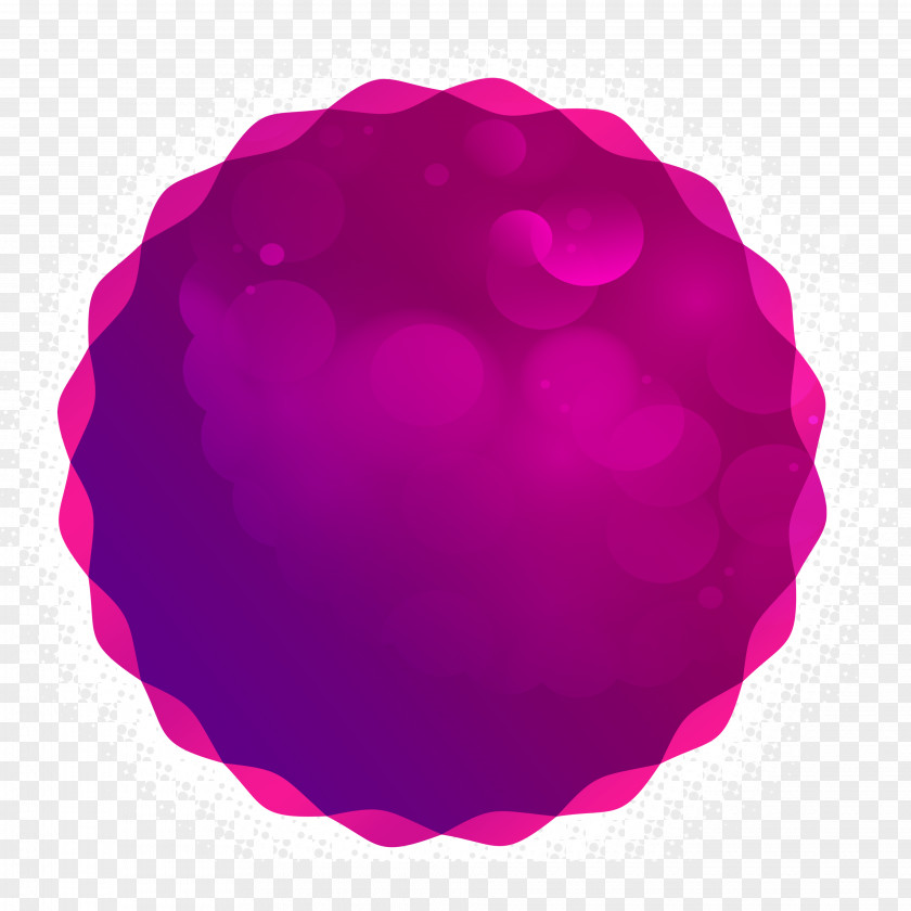 Purple Fresh Circle Effect Element Red Petal PNG