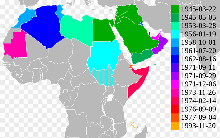 Arabic World Djibouti Map Blank PNG