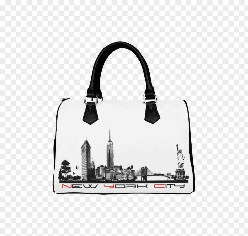Boston Skyline Tote Bag Handbag Messenger Bags Zipper PNG