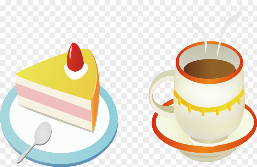 Coffee Cake Cup Cafe Birthday Torte PNG