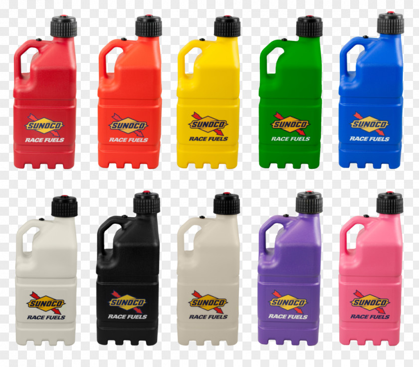 Liquid Plastic Gasoline Sunoco 5 Gallon Race Jug R7100 Boat PNG