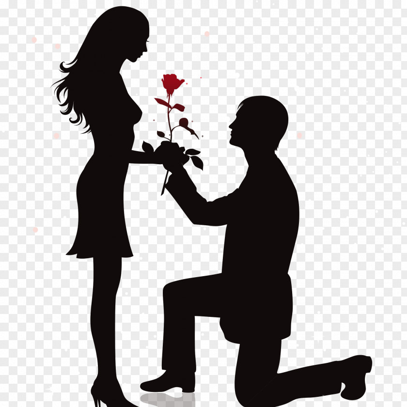 Courtship Silhouette Clip Art PNG