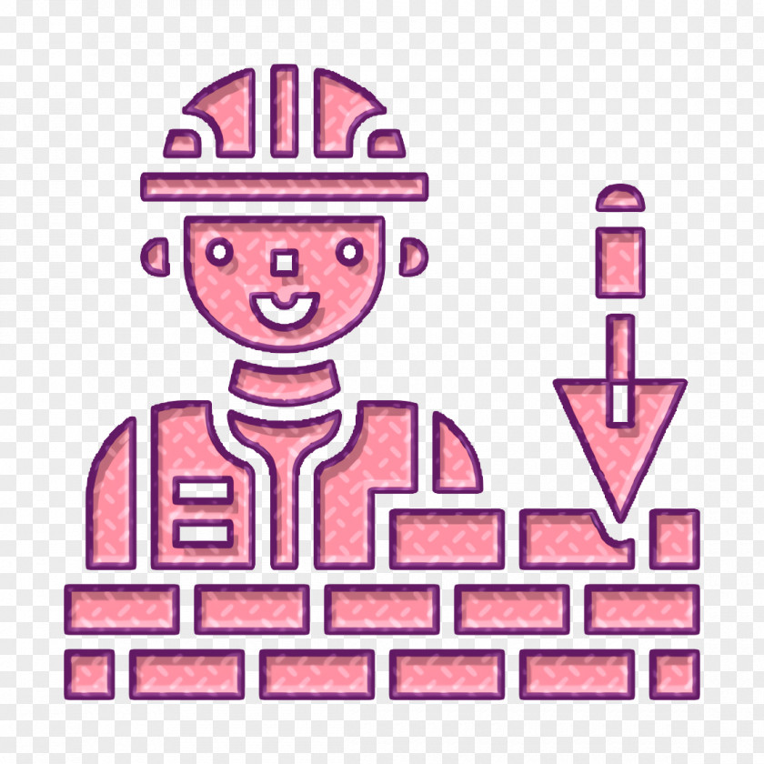 Wall Icon Construction Worker Builder PNG