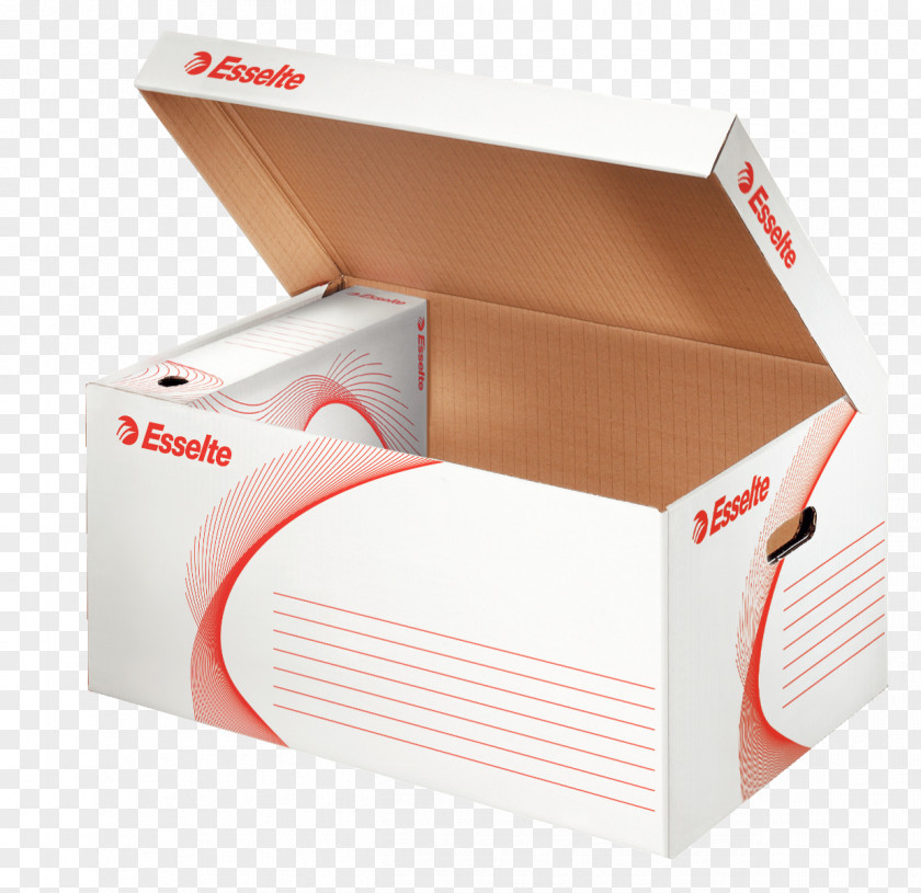 Box Archive Esselte Cardboard Intermodal Container PNG