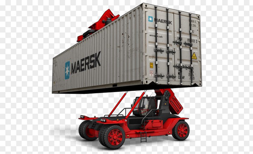 Container Intermodal Cargo Transport PNG