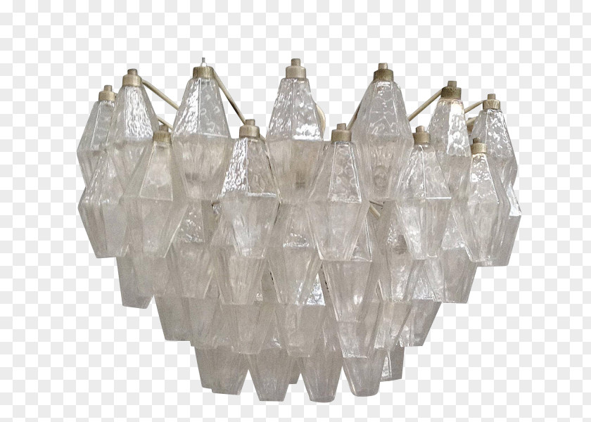 Glass Chandelier Murano Design PNG