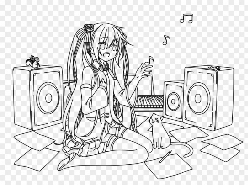 Hatsune Miku Miku: Project DIVA Coloring Book Vocaloid PNG