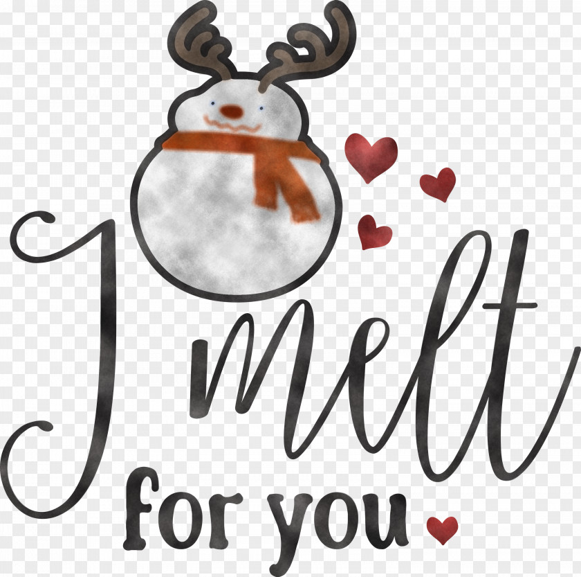 I Melt For You Snowman PNG