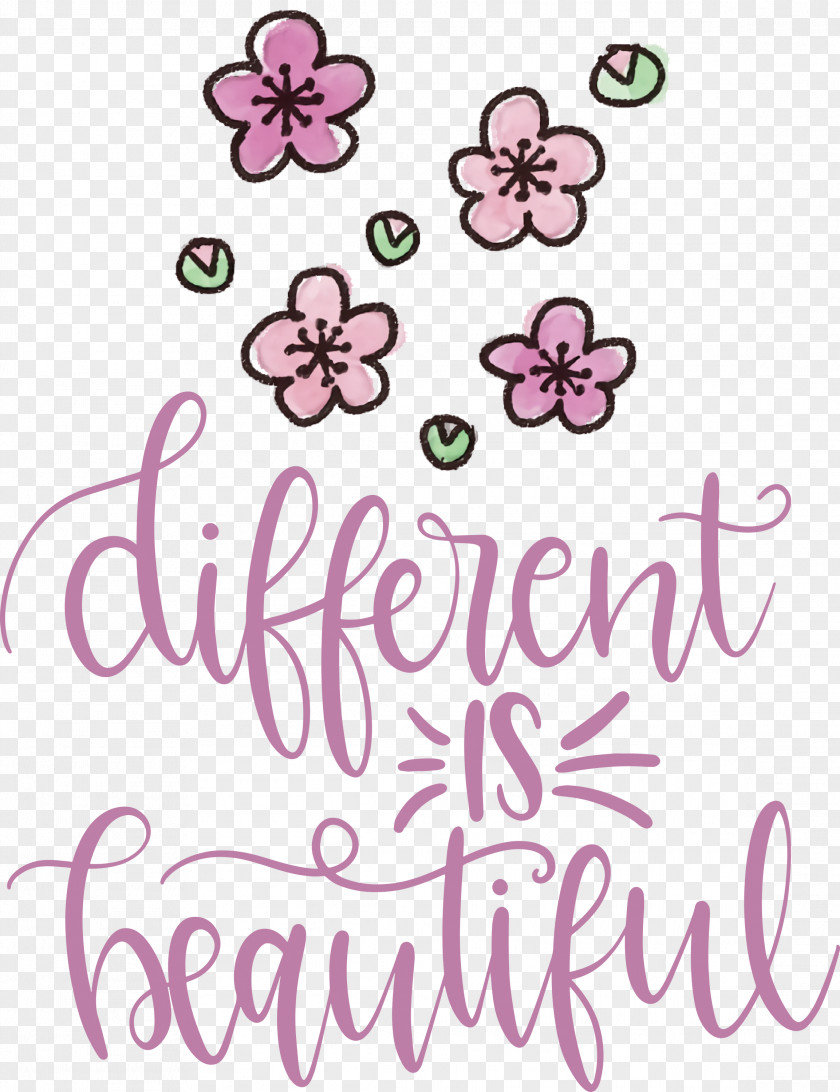 Different Is Beautiful Womens Day PNG