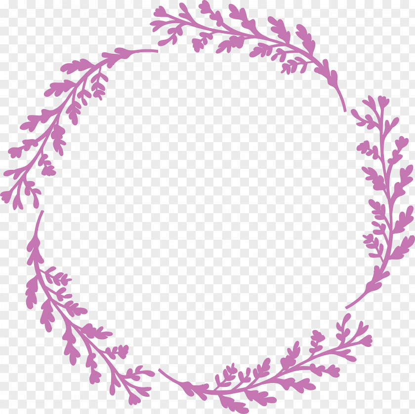 Floral Frame Flower Monogram PNG