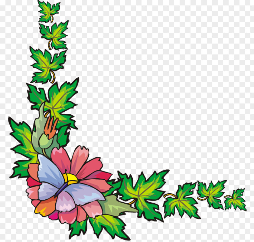 Leaf Floral Design PNG