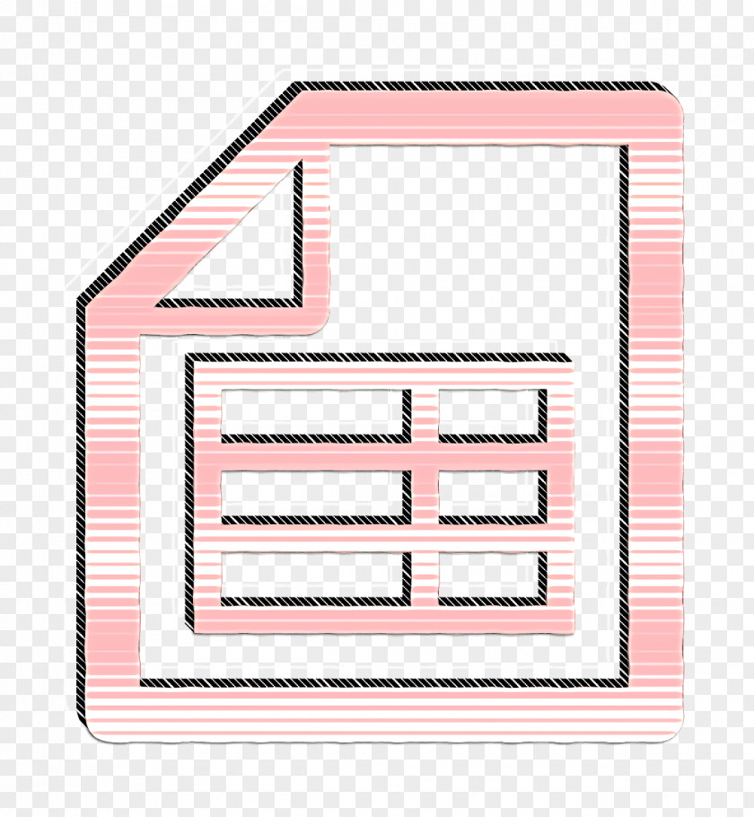 Rectangle Table Icon Document Excel File PNG
