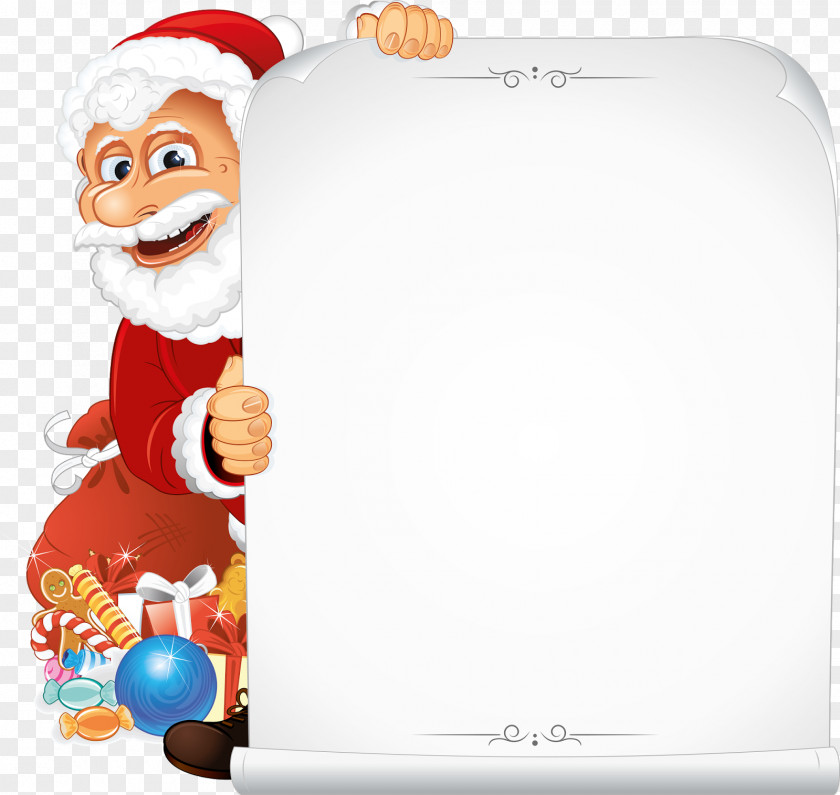 Santa Sleigh Claus Paper Christmas PNG