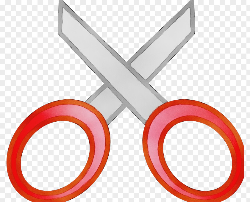 Scissors Wet Ink Line PNG