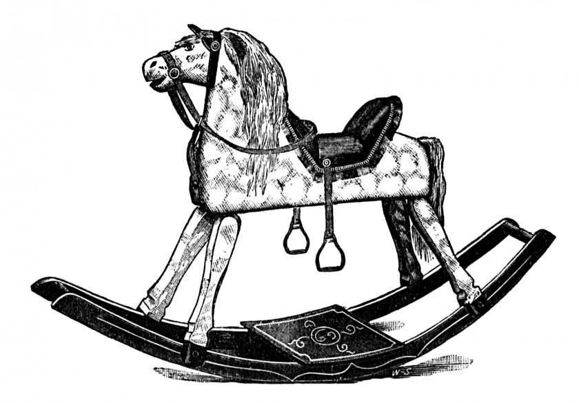 Victorian Horse Cliparts Rocking Mane Pony Bridle PNG