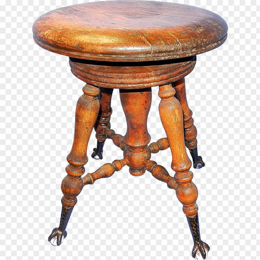 Antique Stool Wood Piano Bathtub PNG